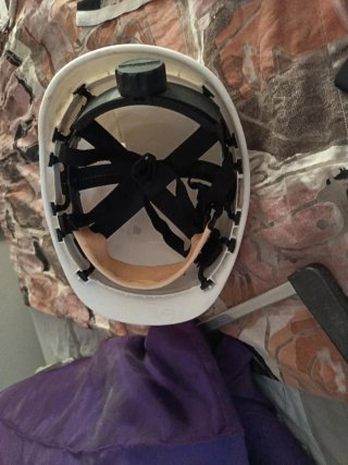 Casco de obra blanco