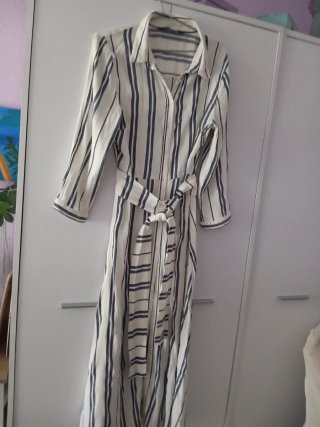Vestido de verano rayas.
