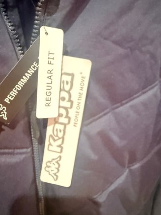 Chaqueta Kappa acolchada azul nueva XL