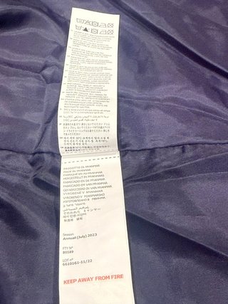 Chaqueta Kappa acolchada azul nueva XL