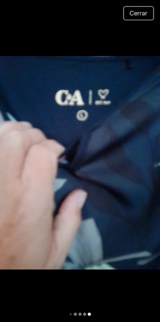 Blusa mujer estampado hojas