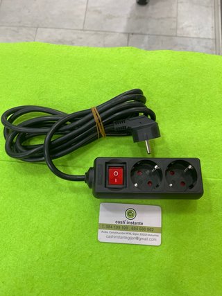 Regleta 3 enchufes con interruptor