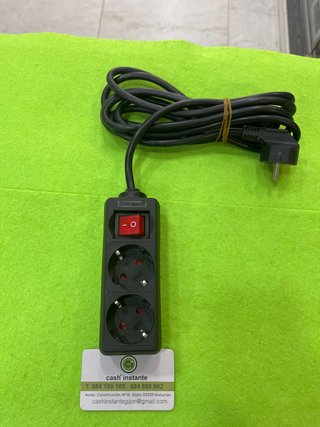 Regleta 3 enchufes con interruptor