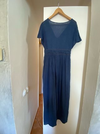 Vestido largo azul de verano