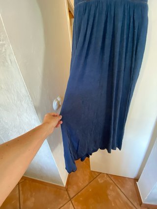Vestido largo azul de verano