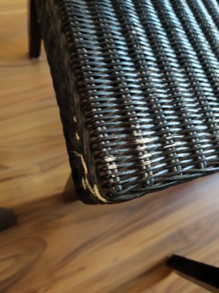 Juego 4 sillas mimbre comedor