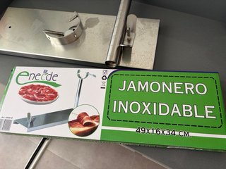 Jamonero Acero Inoxidable 49x16x34 cm