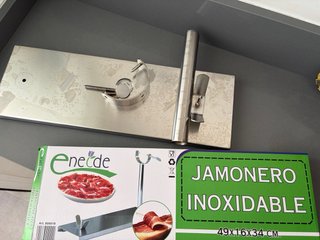 Jamonero Acero Inoxidable 49x16x34 cm