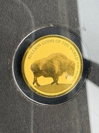 Moneda Chad Oro 999 Certificado Autenticidad