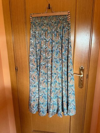 Falda pantalón estampada señora