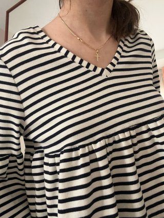 Blusa Poète rayas manga acampanada Talla S
