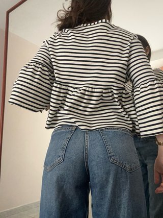 Blusa Poète rayas manga acampanada Talla S
