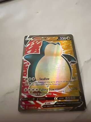 Carta Pokémon Snorlax V 220 HP