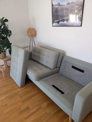Sofá 3 plazas Ikea Landskrona Gris