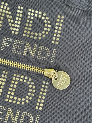 Borsa Fendi Parfums Shopper Nera e Gialla