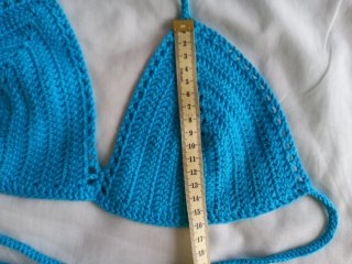 Top bikini crochet azul turquesa