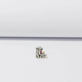 Pandora Charm Mamá e Hijo Rosa y Plata