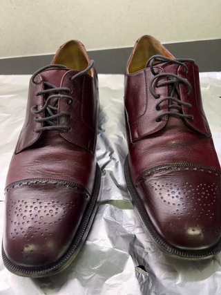 Zapatos de vestir burdeos para caballero