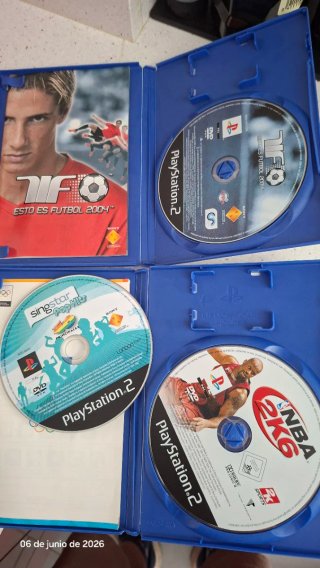 Lote 3 Juegos PS2: FIFA 2004, Singstar, NBA 2K6