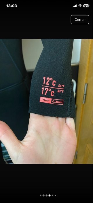 Neopreno Olaian Negro Talla M