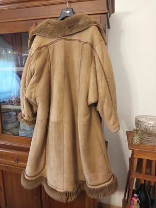 #Pelliccia #montone #cappotto da #donna tg 44 xl