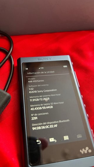 Reproductor Sony NW-A55L Azul