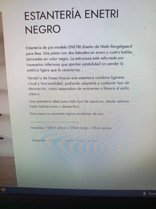 Estantería Ikea Enetri Madera y Metal
