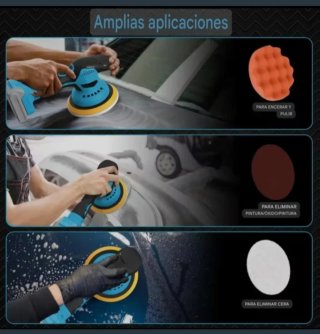 Pulidora Orbital Recargable (2 Baterías)