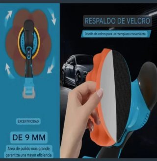 Pulidora Orbital Recargable (2 Baterías)
