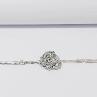 Pandora Charm Flor Rosa Circonitas