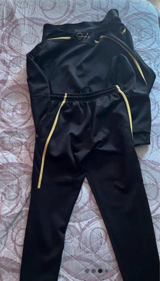 Conjunto Chándal Hristo Stoichkov Negro y Dorado