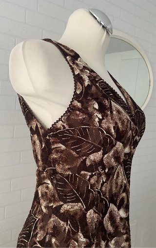 Vestido estampado hojas Talla M