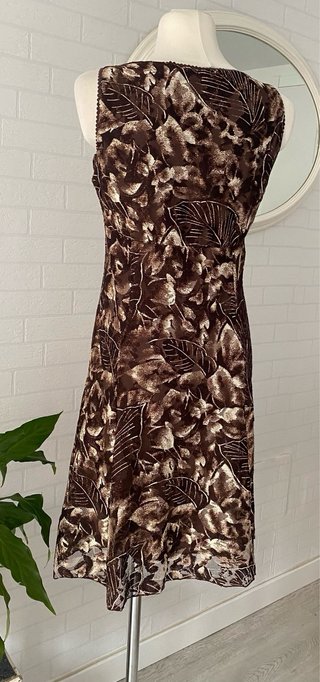 Vestido estampado hojas Talla M