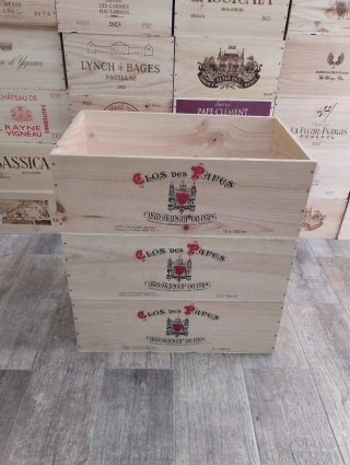 3 Cajas grandes de madera decoración Francia