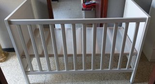 Cuna Ikea Sundvik Blanca + colchón de regalo
