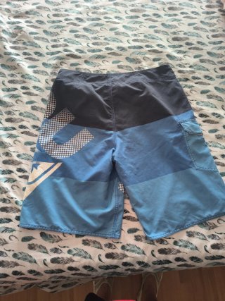Bañador Quiksilver Talla 34 Azul/Negro