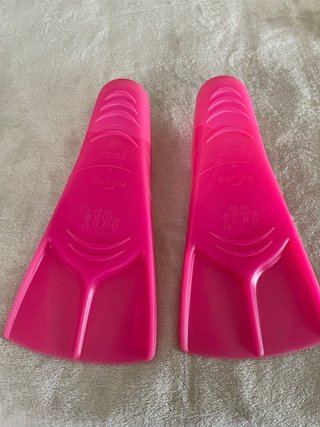 Aletas de natación rosas Decathlon