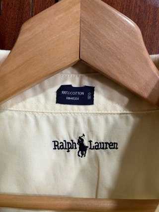 Camisa Polo Ralph Lauren amarilla Talla XL