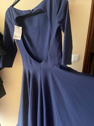 Vestido azul MIPHAI Reina Letizia