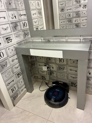 Recibidor espejo y consola con cajón
