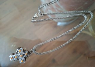 Collar Cruz con Cristales Swarosky