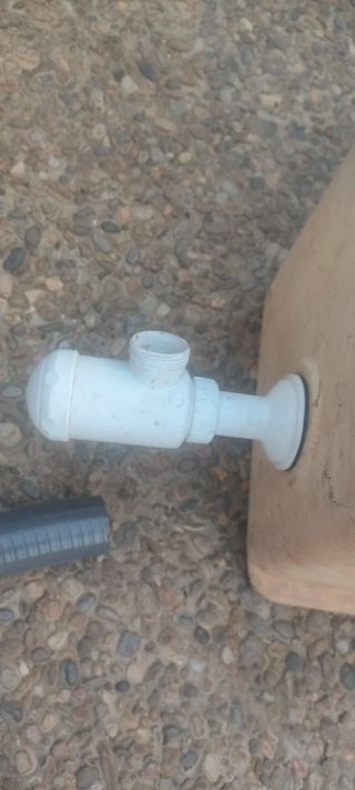 Lavadero de cerámica blanco