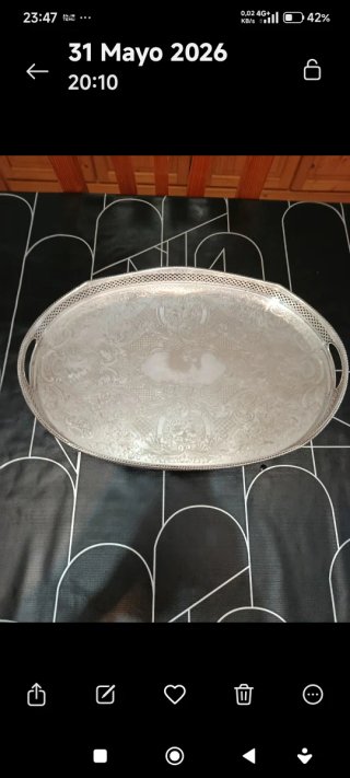 Bandeja Vintage Inglesa 45x30cm