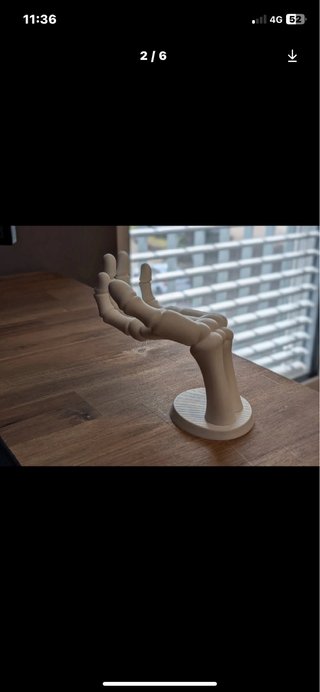 Soporte Mano Esqueleto Decorativo