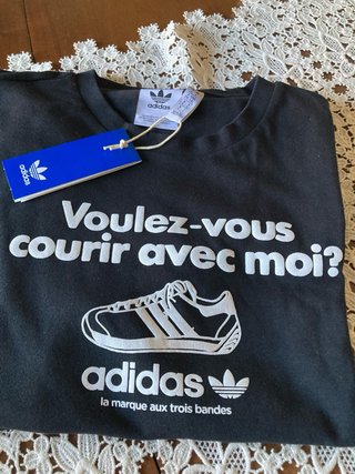 Camiseta Adidas Voulez-vous courir avec moi?