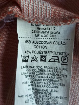 Polo rayas salmón Panther Talla 6