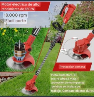 Desbrozadora Eléctrica Recargable (2 Baterías)