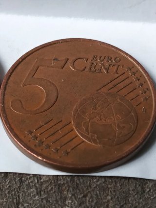 2 Monedas 5 Céntimos Francia 1999 y 2002