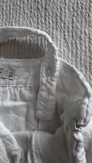 Vestido blanco Mango bordado