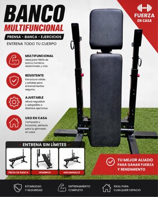 Banco de gimnasio multifuncional